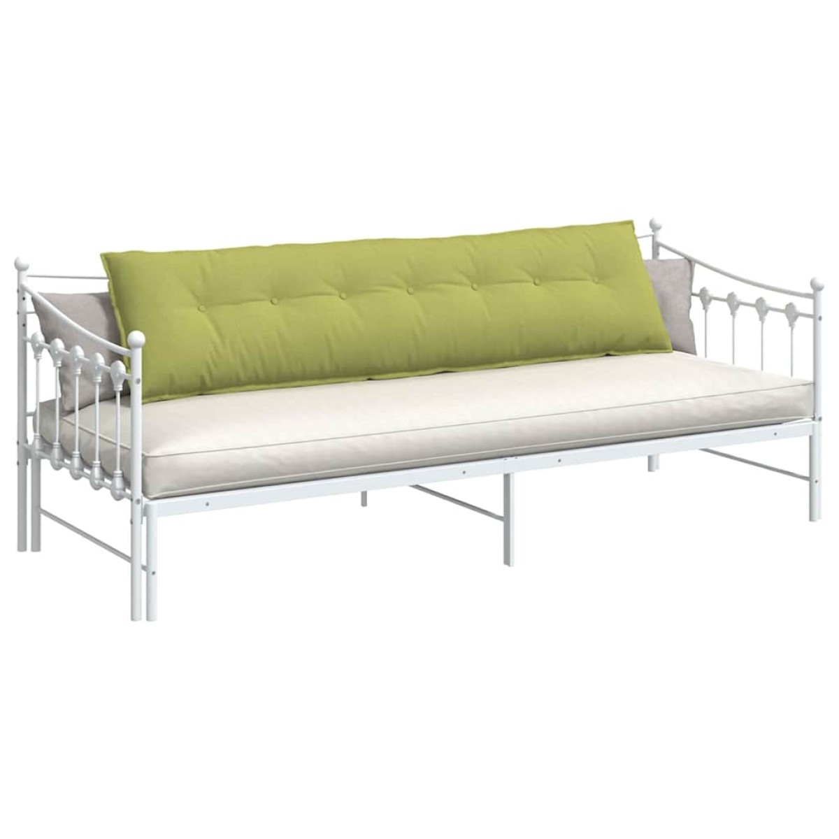 vidaXL Μαξιλάρι Πλάτης Ανοιχτό Πράσινο 200 x 19 x 50 εκ ύφασμα