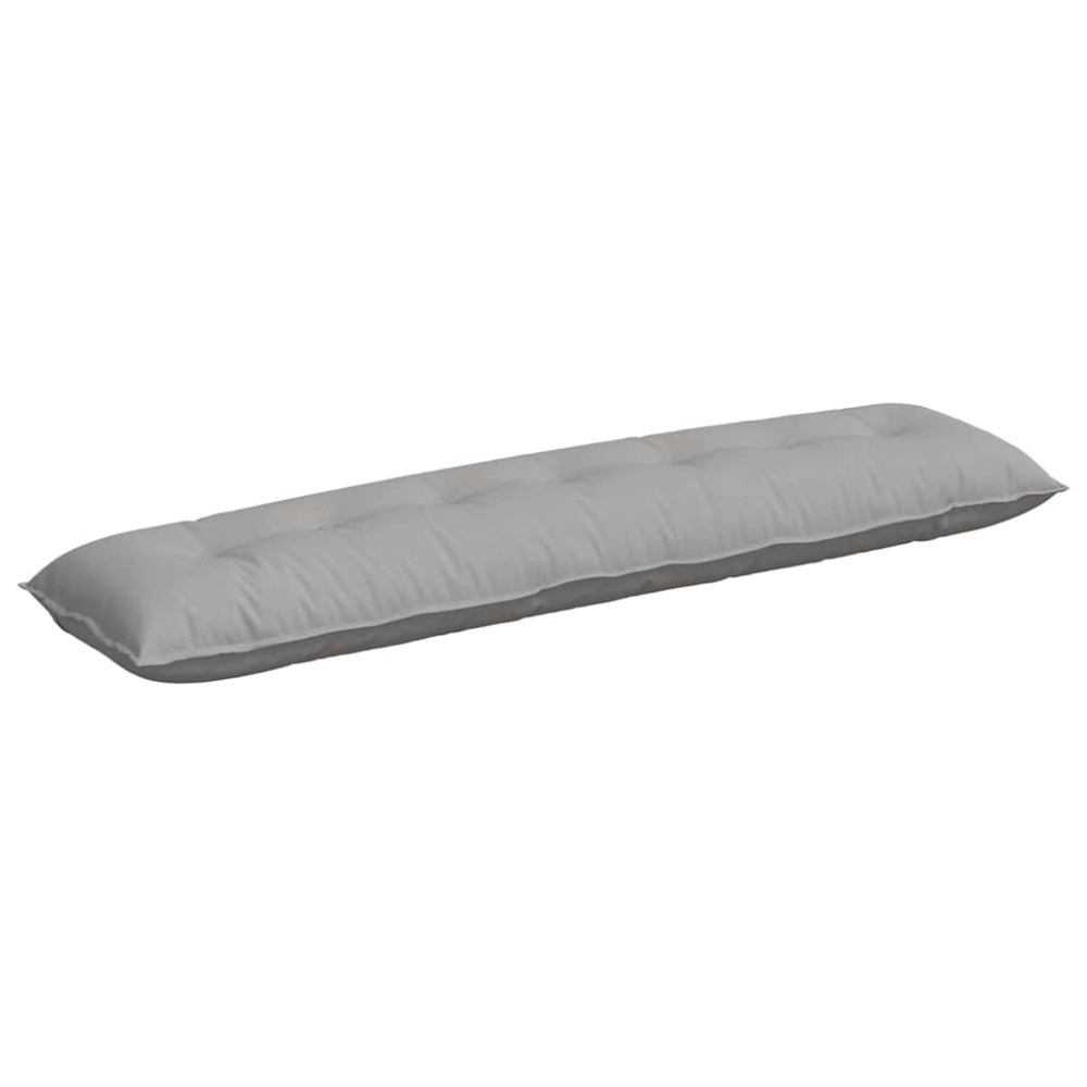 vidaXL Μαξιλάρι Πλάτης Σκίουρος Γκρί 200 x 19 x 50 εκ ύφασμα