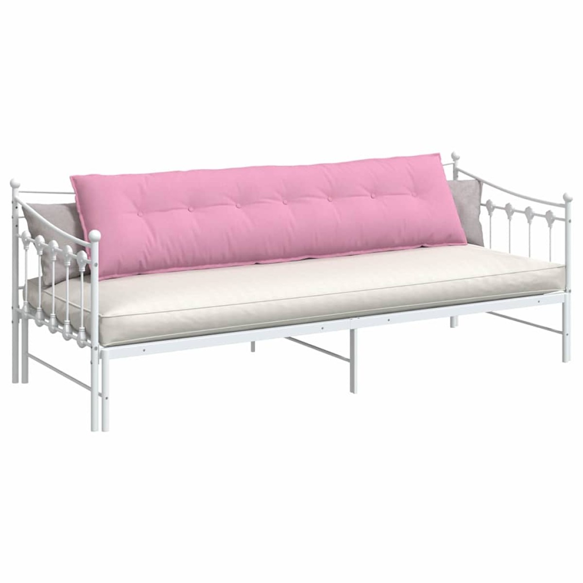 vidaXL Μαξιλάρι Πλάτης Ροζ 200 x 19 x 50 εκ ύφασμα