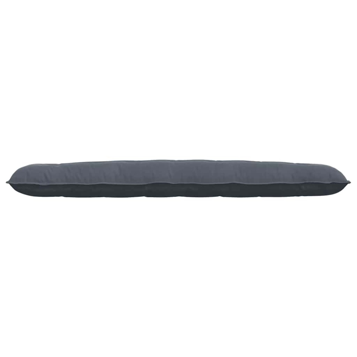 vidaXL Μαξιλάρι Πλάτης Σκούρο Γκρι 200 x 50 εκ. Υφασμάτινο Κορντουρά