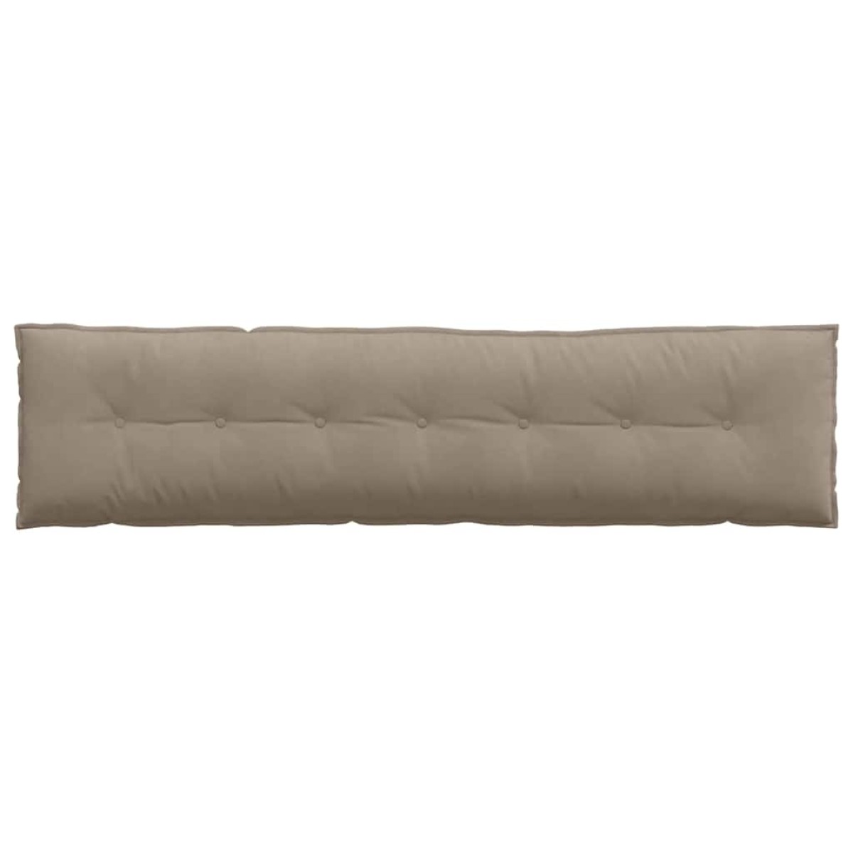 vidaXL Μαξιλάρι Πλάτης Taupe 200 x 50 εκ. Ύφασμα Μικροΐνας