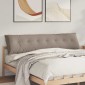 vidaXL Μαξιλάρι Πλάτης Taupe 200 x 50 εκ. Ύφασμα Μικροΐνας