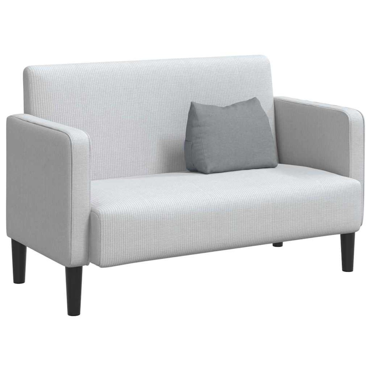 vidaXL Μαξιλάρι Πλάτης Ανοιχτό γκρι 45 x 20 x 35 εκ. ύφασμα
