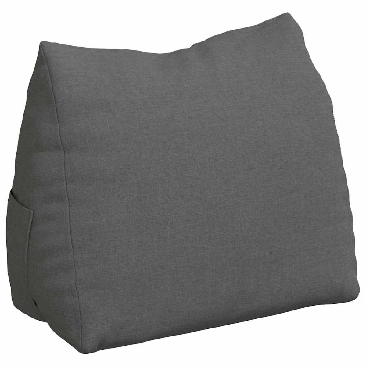 vidaXL Μαξιλάρι Πλάτης Σκούρο Γκρι 45 x 20 x 35 εκ. ύφασμα