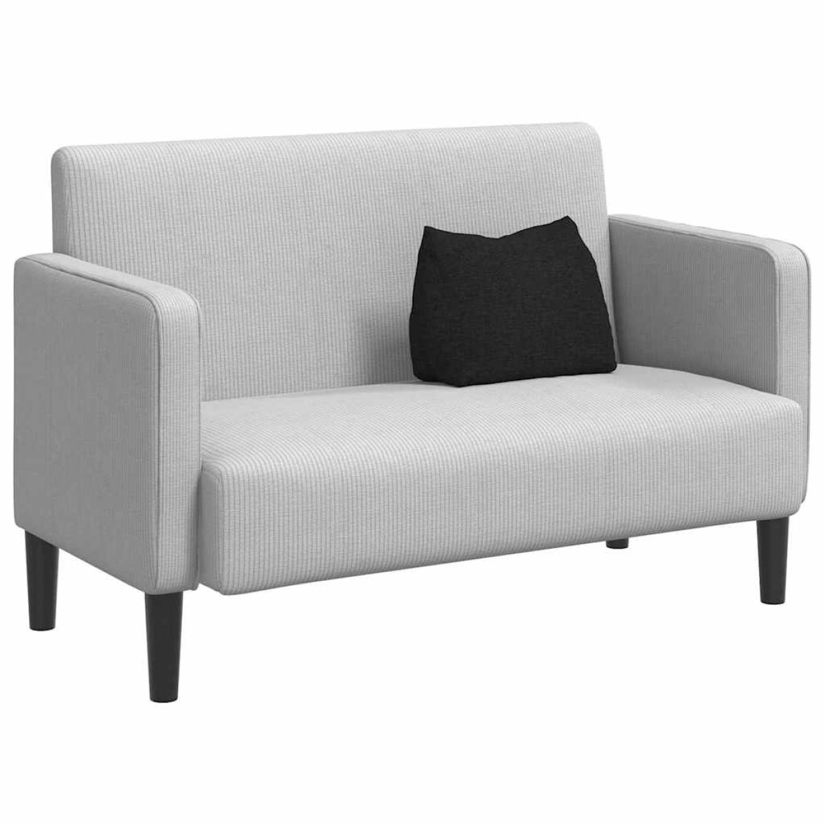 vidaXL Μαξιλάρι Πλάτης Μαύρο 45 x 20 x 35 εκ. ύφασμα
