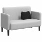 vidaXL Μαξιλάρι Πλάτης Μαύρο 45 x 20 x 35 εκ. ύφασμα
