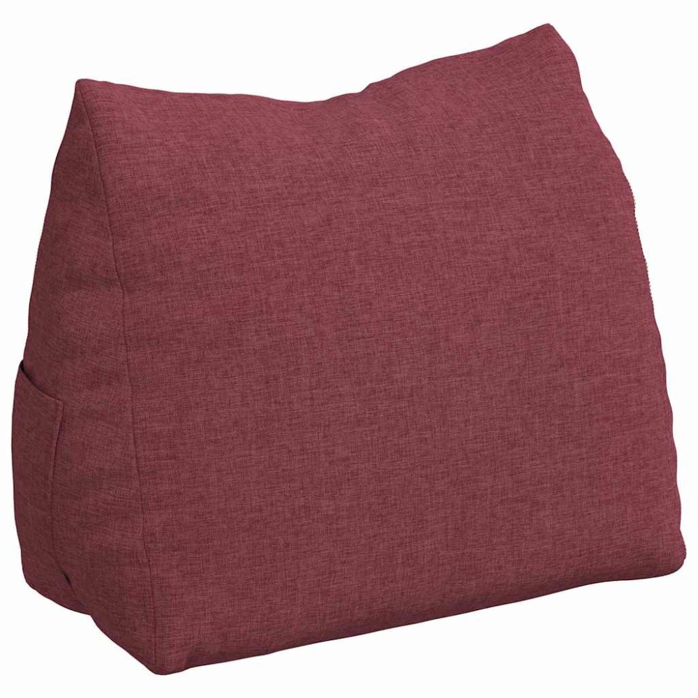 vidaXL Μαξιλάρι Πλάτης Κόκκινο 45 x 20 x 35 εκ. ύφασμα