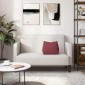 vidaXL Μαξιλάρι Πλάτης Κόκκινο 45 x 20 x 35 εκ. ύφασμα