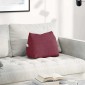 vidaXL Μαξιλάρι Πλάτης Κόκκινο 45 x 20 x 35 εκ. ύφασμα