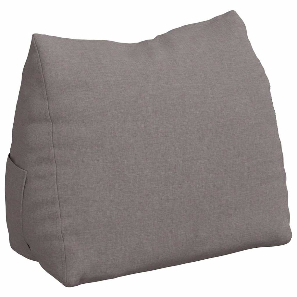 vidaXL Μαξιλάρι Πλάτης Taupe 45 x 20 x 35 εκ. ύφασμα