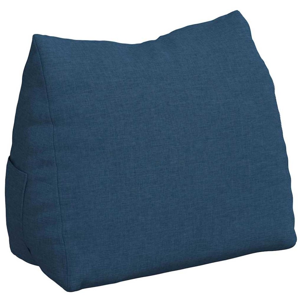 vidaXL Μαξιλάρι Πλάτης Μπλε 45 x 20 x 35 εκ. ύφασμα