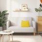 vidaXL Μαξιλάρι Πλάτης Απαλό Κίτρινο 45 x 20 x 35 εκ. ύφασμα