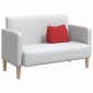 vidaXL Μαξιλάρι Πλάτης Κόκκινο 45 x 20 x 35 εκ. ύφασμα