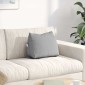 vidaXL Μαξιλάρι Πλάτης Σκίουρος Γκρί 45 x 20 x 35 εκ. ύφασμα