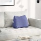 vidaXL Μαξιλάρι Πλάτης Μπλε τζην 45 x 20 x 35 εκ. ύφασμα