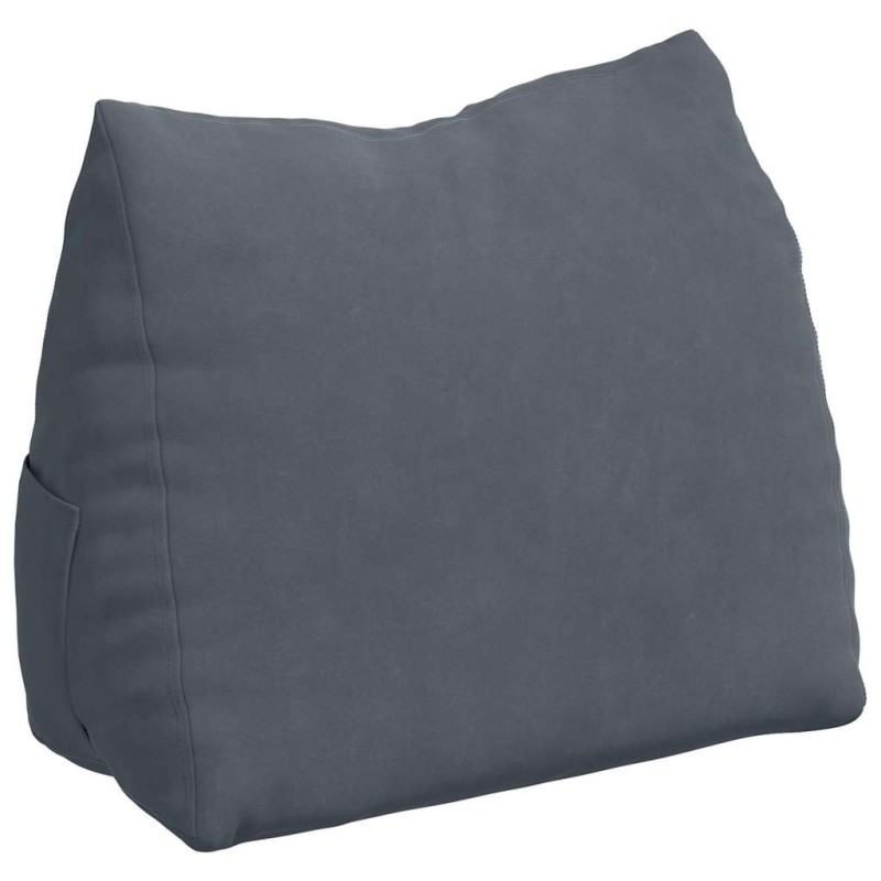 vidaXL Μαξιλάρι Πλάτης Σκούρο Γκρι 45 x 20 x 35 εκ.