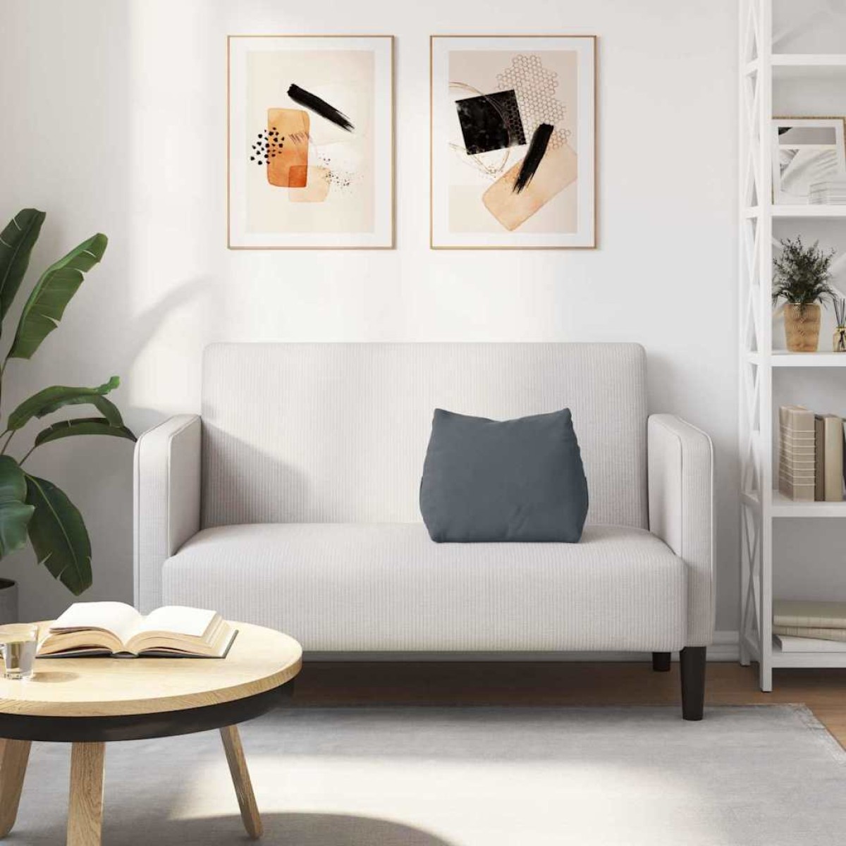 vidaXL Μαξιλάρι Πλάτης Σκούρο Γκρι 45 x 20 x 35 εκ.