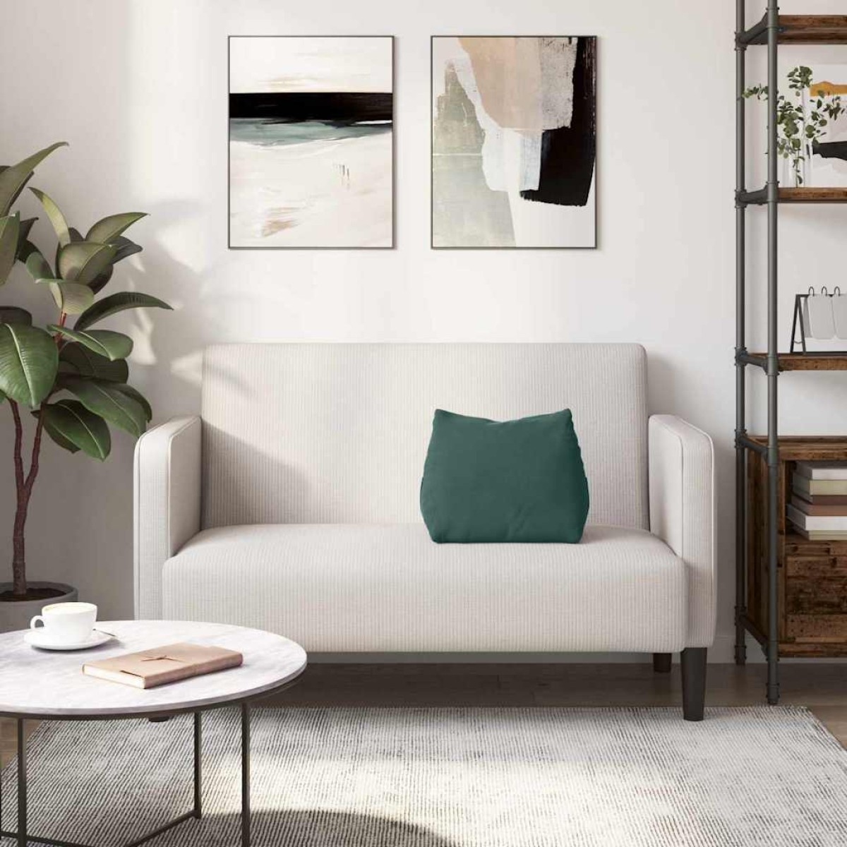 vidaXL Μαξιλάρι Πλάτης Σκούρο Πράσινο 45 x 20 x 35 εκ.