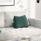 vidaXL Μαξιλάρι Πλάτης Σκούρο Πράσινο 45 x 20 x 35 εκ.