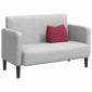 vidaXL Μαξιλάρι Πλάτης Κόκκινο 45 x 20 x 35 εκ. Υφασμάτινο Κορντουρά
