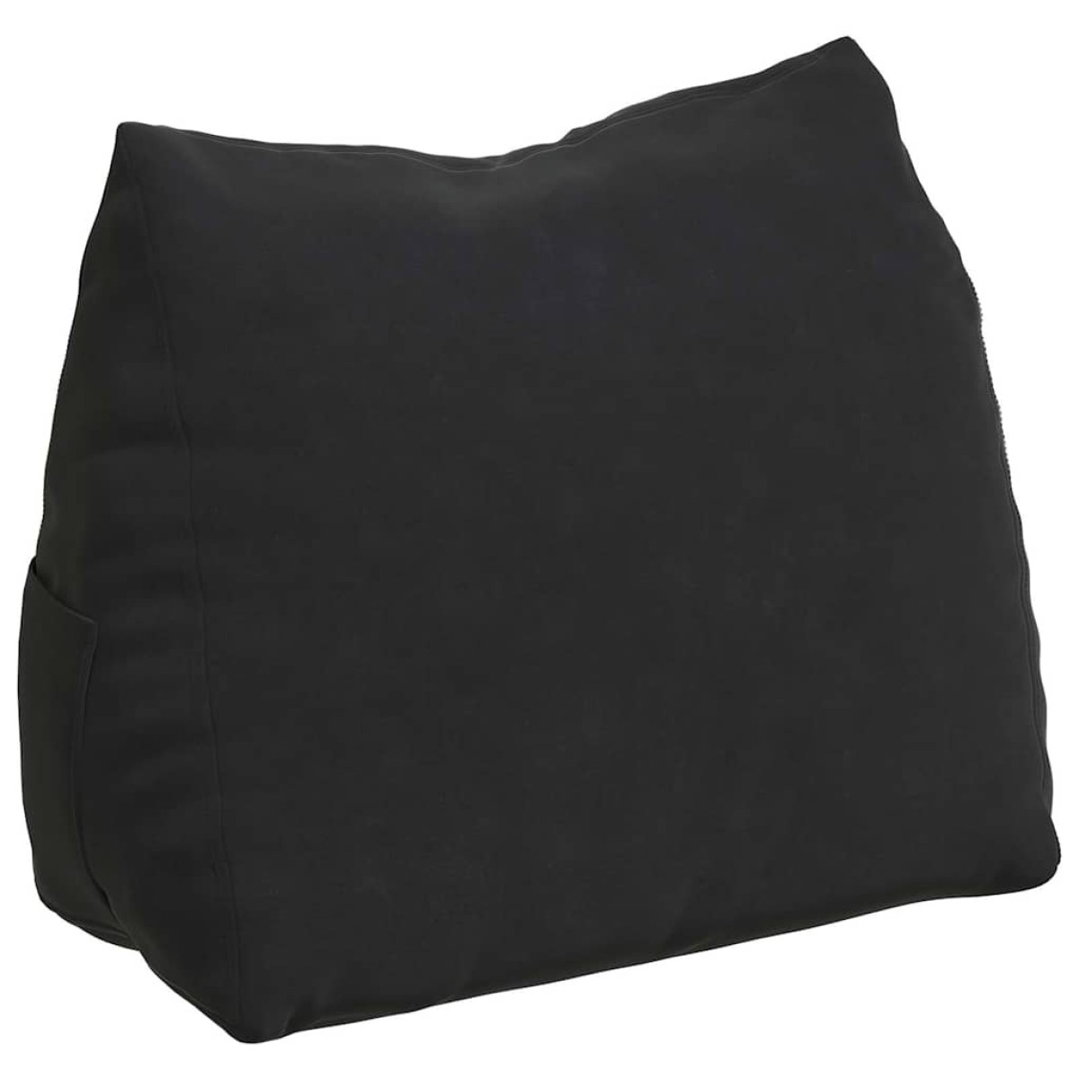 vidaXL Μαξιλάρι Πλάτης Μαύρο 45 x 20 x 35 εκ. Υφασμάτινο Κορντουρά
