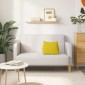 vidaXL Μαξιλάρι Πλάτης Κίτρινο 45 x 20 x 35 εκ. Υφασμάτινο Κορντουρά