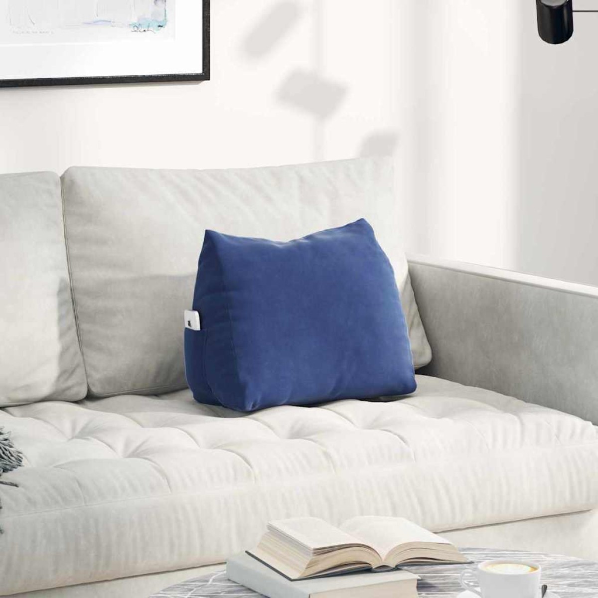 vidaXL Μαξιλάρι Πλάτης Μπλε Αστυνομίας 45 x 20 x 35 εκ.