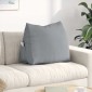vidaXL Μαξιλάρι Πλάτης Ανοιχτό γκρι 60 x 20 x 50 εκ. ύφασμα