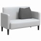 vidaXL Μαξιλάρι Πλάτης Σκούρο Γκρι 60 x 20 x 50 εκ. ύφασμα