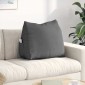 vidaXL Μαξιλάρι Πλάτης Σκούρο Γκρι 60 x 20 x 50 εκ. ύφασμα