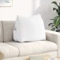 vidaXL Μαξιλάρι Πλάτης Λευκό 60 x 20 x 50 εκ. ύφασμα