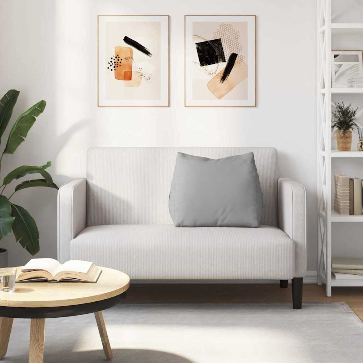 vidaXL Μαξιλάρι Πλάτης Σκίουρος Γκρί 60 x 20 x 50 εκ. ύφασμα