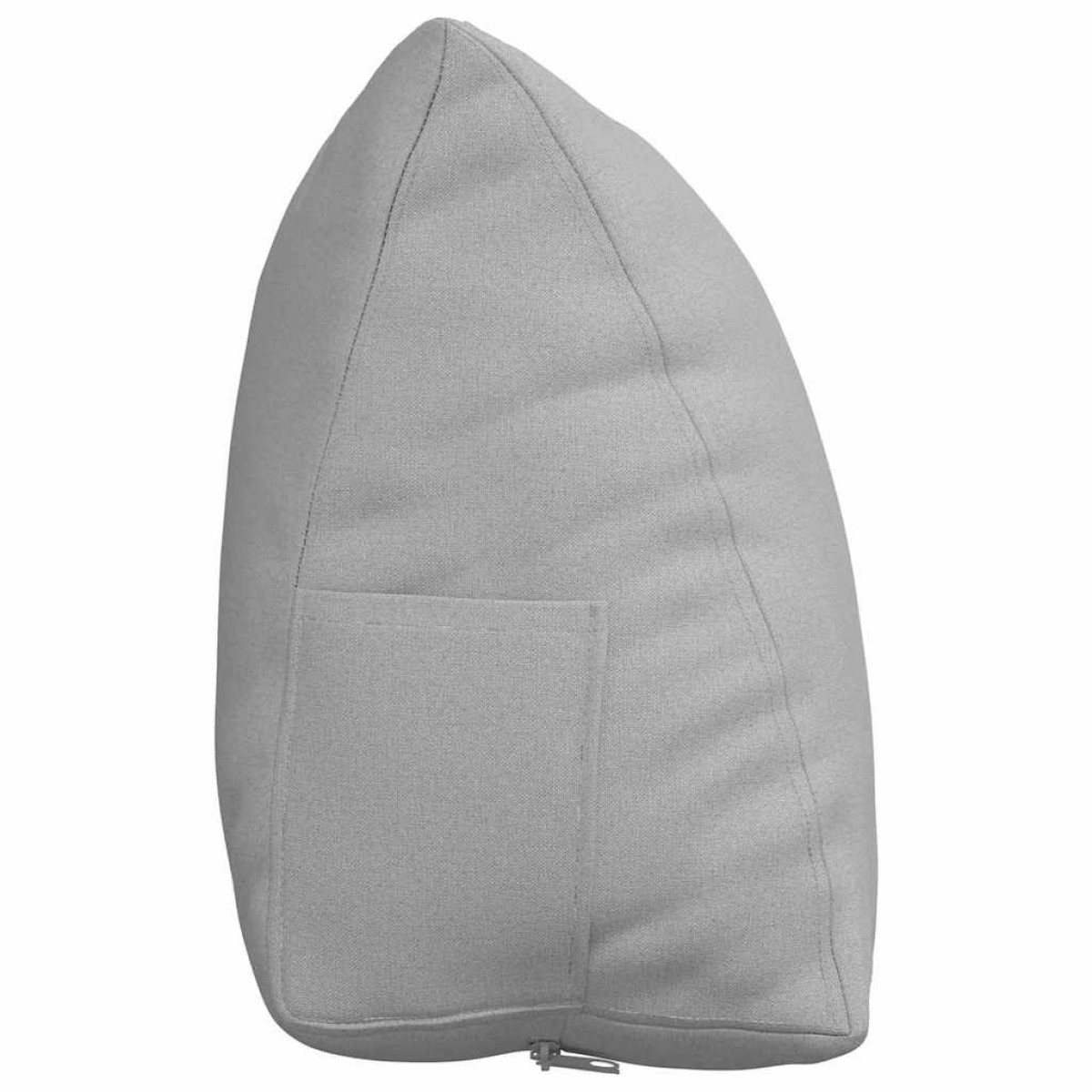 vidaXL Μαξιλάρι Πλάτης Σκίουρος Γκρί 60 x 20 x 50 εκ. ύφασμα