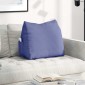 vidaXL Μαξιλάρι Πλάτης Μπλε τζην 60 x 20 x 50 εκ. ύφασμα