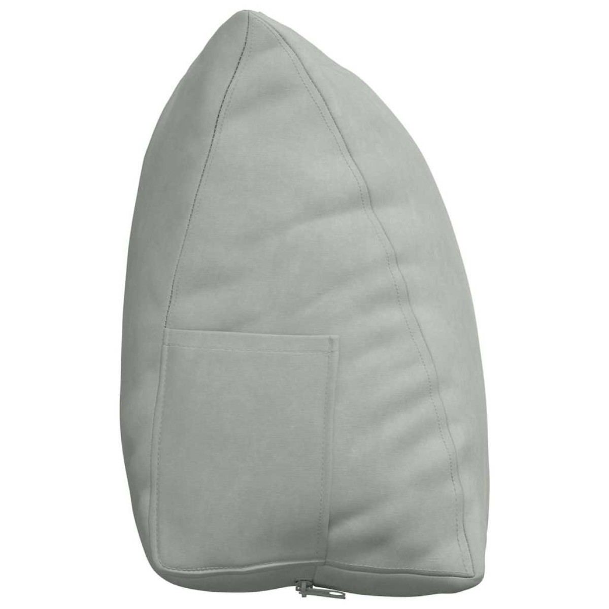 vidaXL Μαξιλάρι Πλάτης Ανοιχτό γκρι 60 x 20 x 50 εκ.