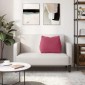 vidaXL Μαξιλάρι Πλάτης Κόκκινο 60 x 20 x 50 εκ. Υφασμάτινο Κορντουρά