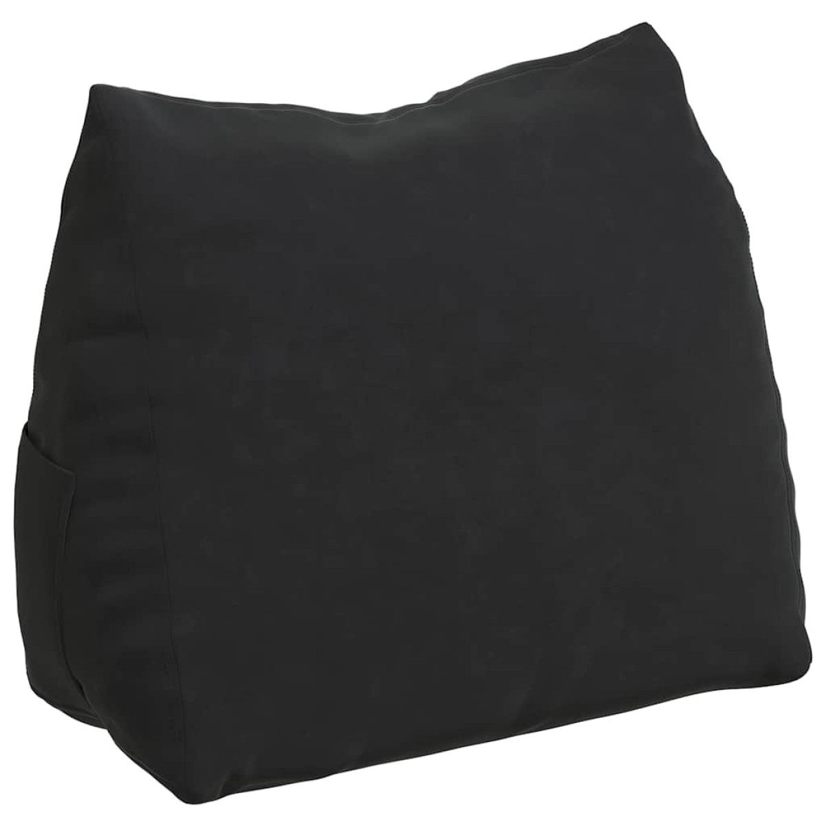 vidaXL Μαξιλάρι Πλάτης Μαύρο 60 x 20 x 50 εκ. Υφασμάτινο Κορντουρά
