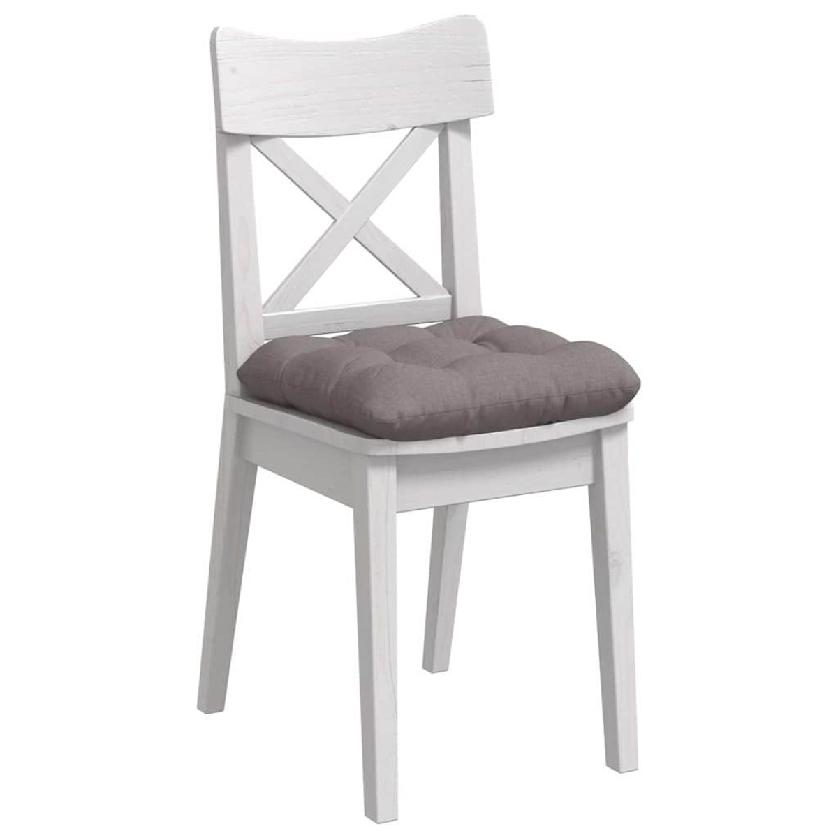 vidaXL Μαξιλάρια καθισμάτων 4 τμχ. Ύφασμα Taupe 40 x 40 x 12 εκ.