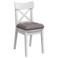vidaXL Μαξιλάρια καθισμάτων 4 τμχ. Ύφασμα Taupe 40 x 40 x 12 εκ.