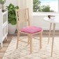 vidaXL Μαξιλάρια καθισμάτων 4 τμχ. Ύφασμα Ροζ 40 x 40 x 12 εκ.