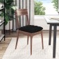 vidaXL Μαξιλάρια καθισμάτων 4 τμχ. Ύφασμα Μαύρο 40 x 40 x 6 cm