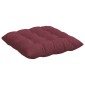 vidaXL Μαξιλάρια καθισμάτων 4 τμχ. Ύφασμα Κόκκινο 40 x 40 x 6 cm