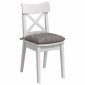 vidaXL Μαξιλάρια καθισμάτων 4 τμχ. Ύφασμα Taupe 40 x 40 x 6 cm