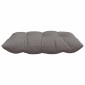 vidaXL Μαξιλάρια καθισμάτων 4 τμχ. Ύφασμα Taupe 40 x 40 x 6 cm