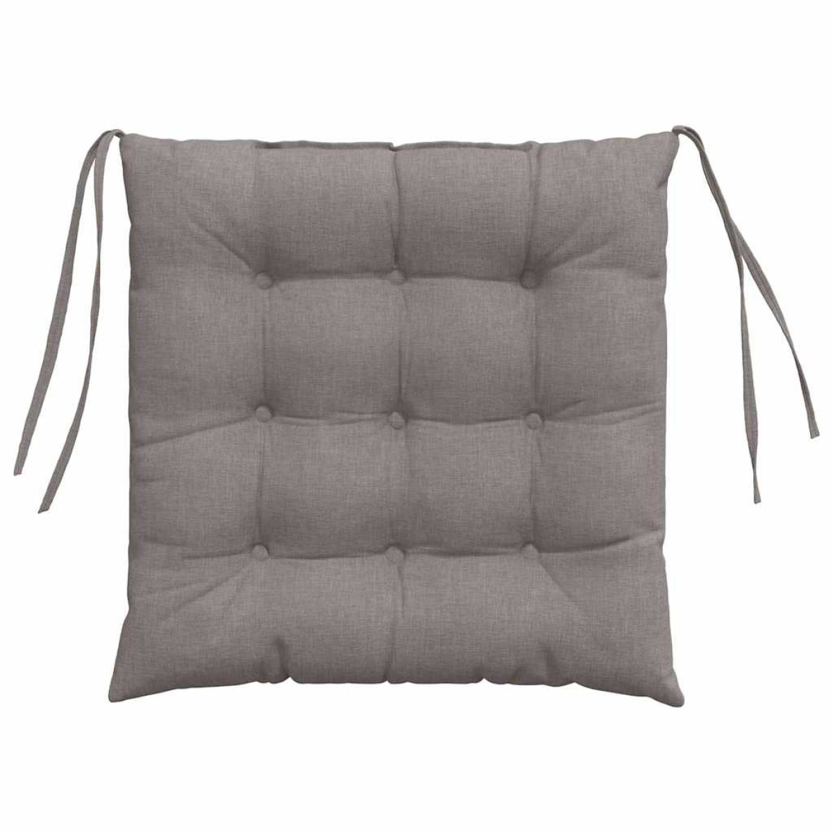 vidaXL Μαξιλάρια καθισμάτων 4 τμχ. Ύφασμα Taupe 40 x 40 x 6 cm