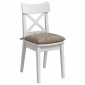 vidaXL Μαξιλάρια καθισμάτων 4 pcs Μικροΐνες Taupe 40 x 40 x 6 cm
