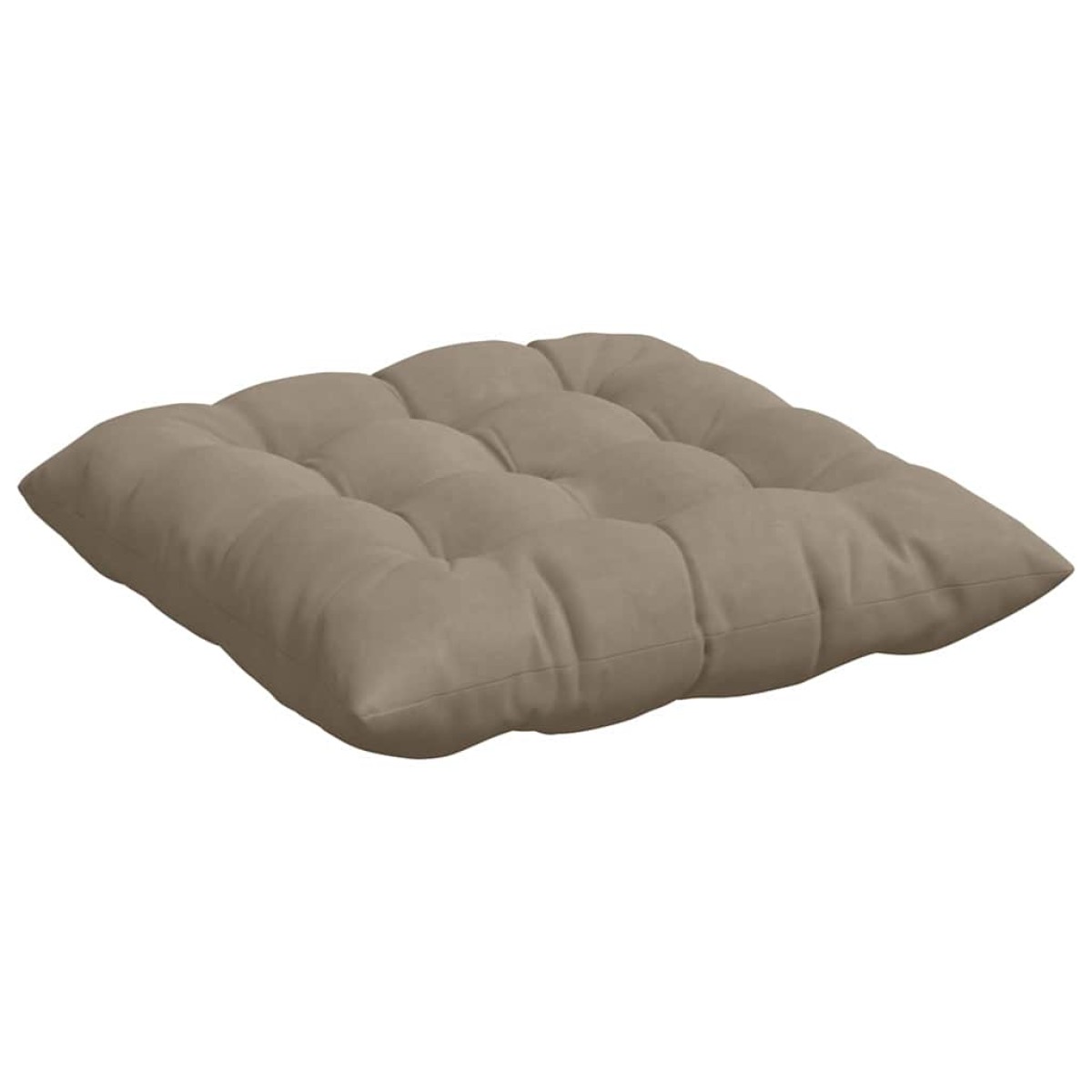 vidaXL Μαξιλάρια καθισμάτων 4 pcs Μικροΐνες Taupe 40 x 40 x 6 cm