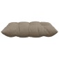 vidaXL Μαξιλάρια καθισμάτων 4 pcs Μικροΐνες Taupe 40 x 40 x 6 cm