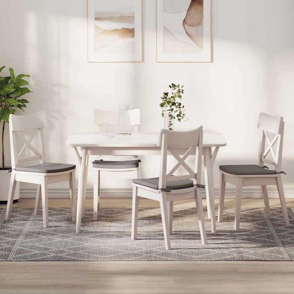 vidaXL Μαξιλάρια καθισμάτων 4 pcs ύφασμα Taupe 40 x 40 x 3 cm