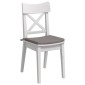 vidaXL Μαξιλάρια καθισμάτων 4 τμχ. ύφασμα Taupe 40 x 40 x 3 cm